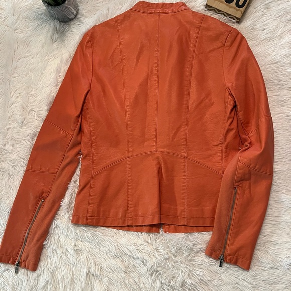 Black Rivet Faux Moto Jacket - Picture 2 of 13